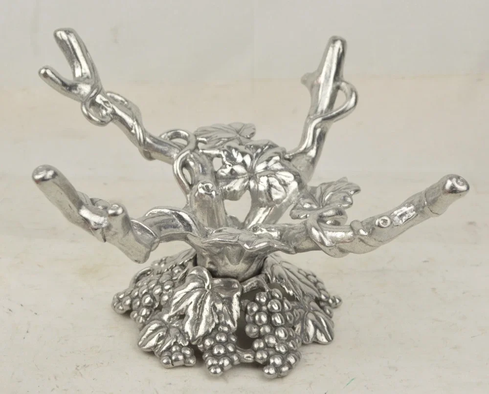 Vintage Arthur Court Aluminum Grape Grapevine Bowl Holder Stand Replacement